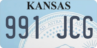 KS license plate 991JCG