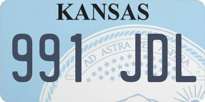 KS license plate 991JDL