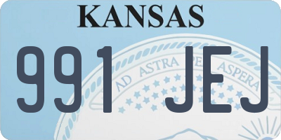 KS license plate 991JEJ