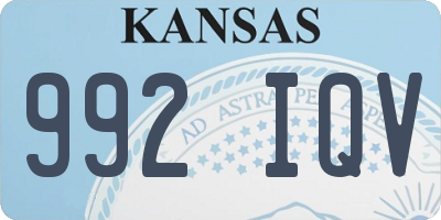 KS license plate 992IQV