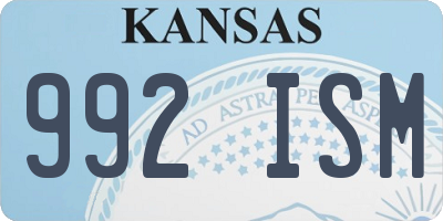 KS license plate 992ISM