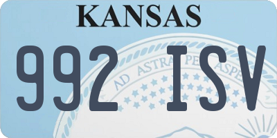 KS license plate 992ISV