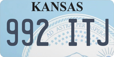 KS license plate 992ITJ