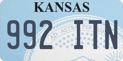 KS license plate 992ITN