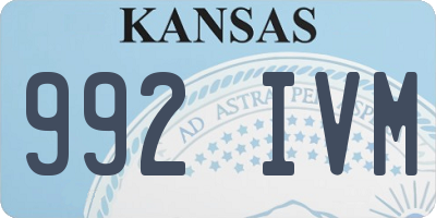 KS license plate 992IVM