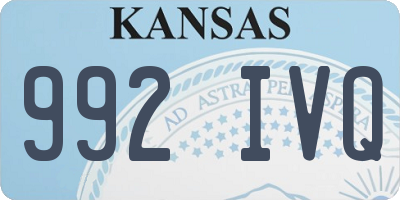 KS license plate 992IVQ