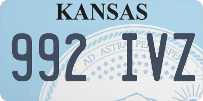 KS license plate 992IVZ