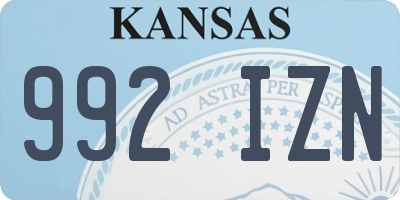 KS license plate 992IZN
