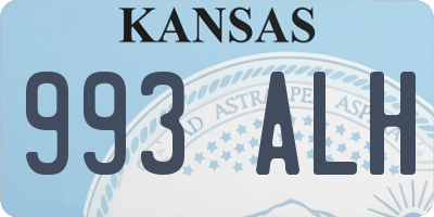 KS license plate 993ALH