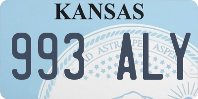 KS license plate 993ALY