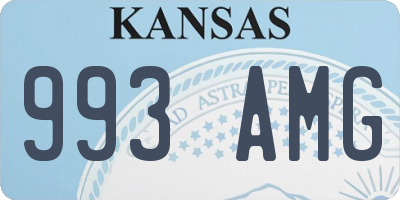 KS license plate 993AMG