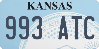 KS license plate 993ATC