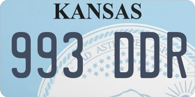 KS license plate 993DDR