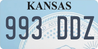 KS license plate 993DDZ