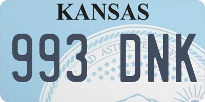 KS license plate 993DNK