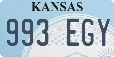 KS license plate 993EGY