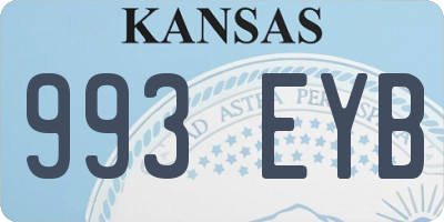 KS license plate 993EYB