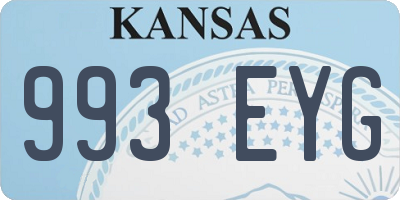 KS license plate 993EYG