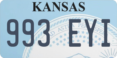 KS license plate 993EYI