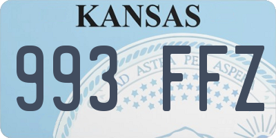 KS license plate 993FFZ