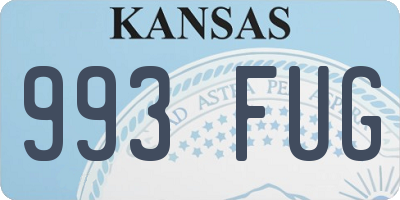 KS license plate 993FUG