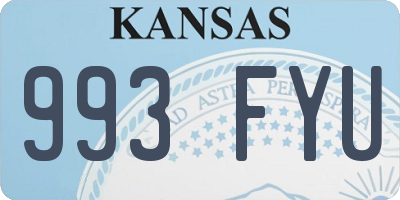 KS license plate 993FYU
