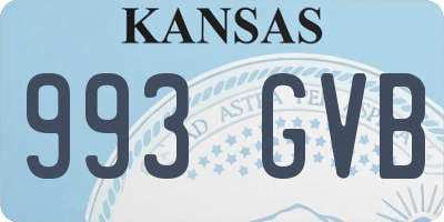 KS license plate 993GVB