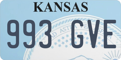 KS license plate 993GVE