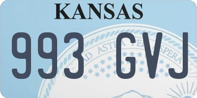 KS license plate 993GVJ
