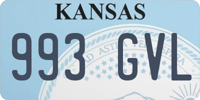 KS license plate 993GVL