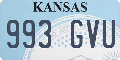 KS license plate 993GVU