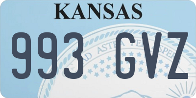 KS license plate 993GVZ