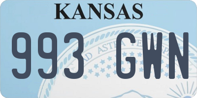 KS license plate 993GWN