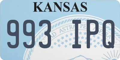 KS license plate 993IPQ