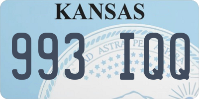KS license plate 993IQQ
