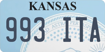 KS license plate 993ITA