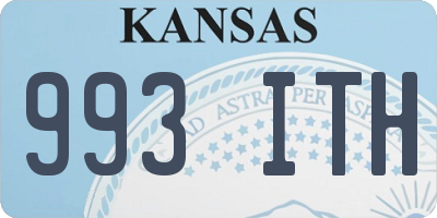 KS license plate 993ITH