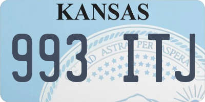 KS license plate 993ITJ