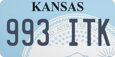 KS license plate 993ITK