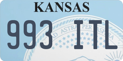 KS license plate 993ITL