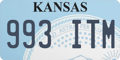KS license plate 993ITM