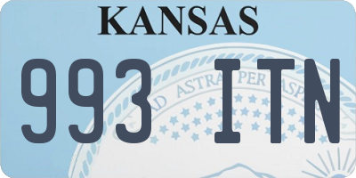 KS license plate 993ITN