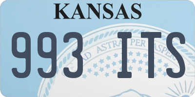 KS license plate 993ITS