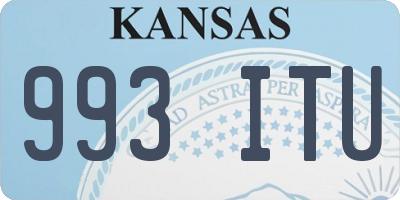 KS license plate 993ITU