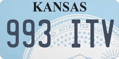 KS license plate 993ITV