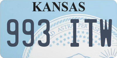 KS license plate 993ITW