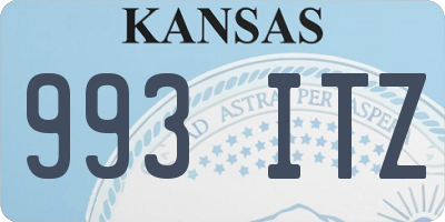 KS license plate 993ITZ