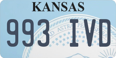 KS license plate 993IVD