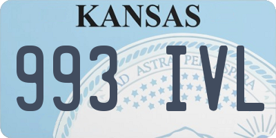 KS license plate 993IVL