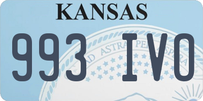 KS license plate 993IVO
